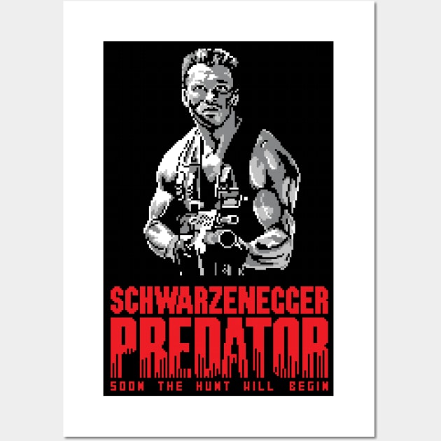 Pixelated Predator Poster Wall Art by inotyler